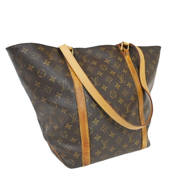 Authentic LOUIS VUITTON Sac Shopping Shoulder Tote Bag Monogram Leather BN - Picture 1 of 16